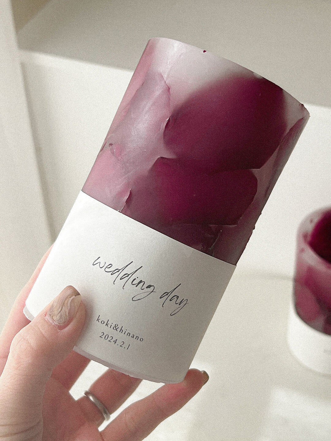 【単品】花束詰め込んだ”ランタンキャンドル”