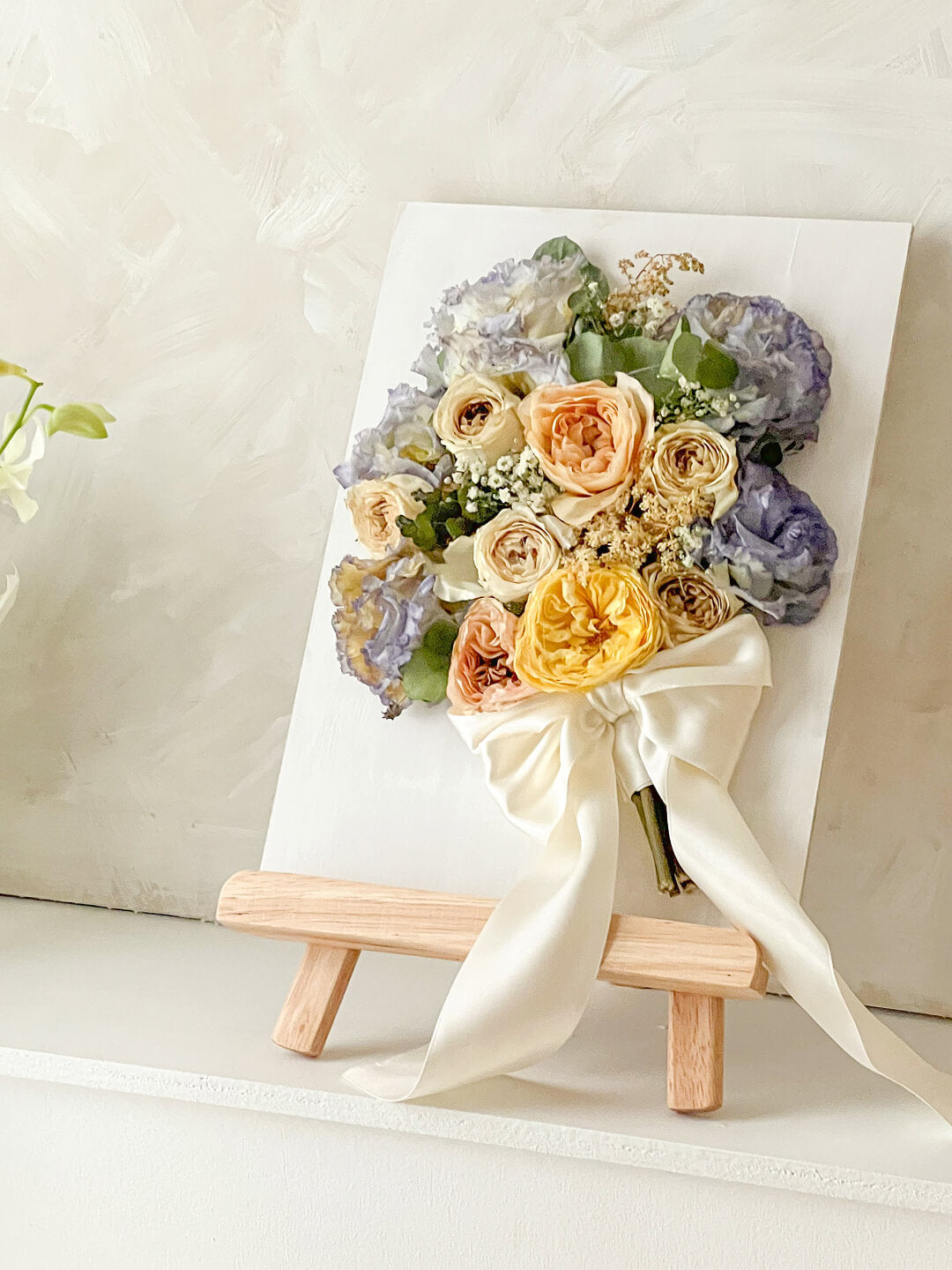 花束蘇るアート作品”フレームドライブーケ”