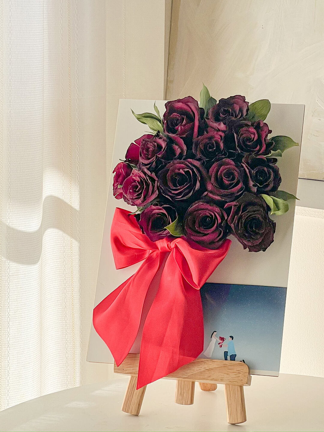 花束蘇るアート作品”フレームドライブーケ”