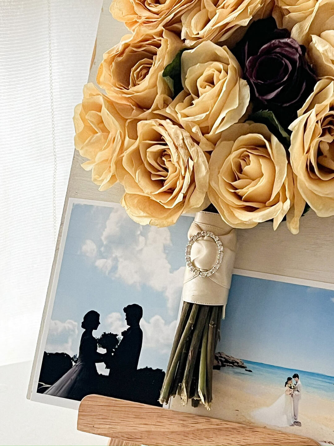 花束蘇るアート作品”フレームドライブーケ”