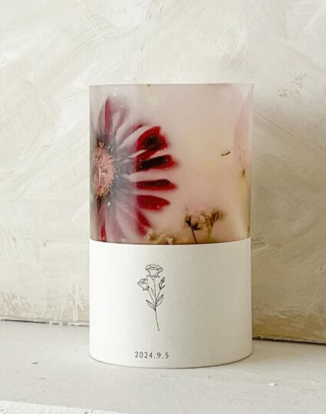 花束と寄り添う”灯すキャンドル”SET