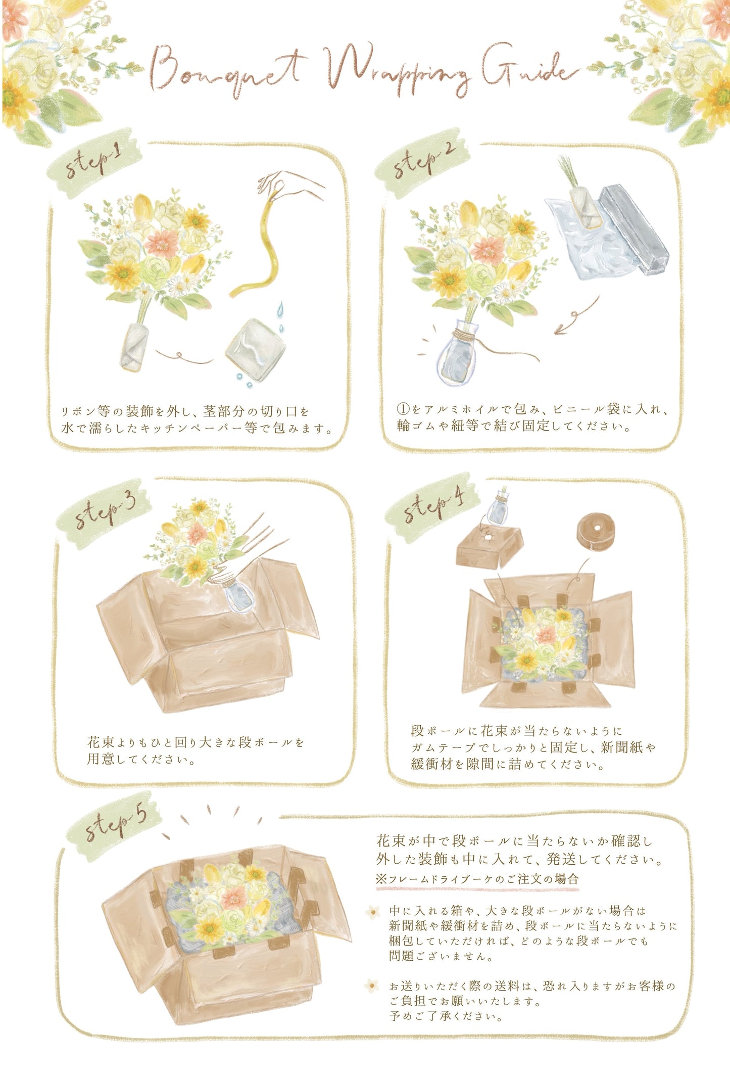 ▶︎花束との記憶を閉じ込める”ハーバリウム＆キャンドル”SET　